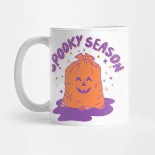 Spooky Season Jack-O-Lantern Trash Bag nostalgia Mug